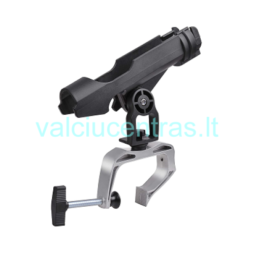 Meškerės laikiklis įvairaus pasukimo ir pakrypimo su tvirtinimo užraktu Meškerės laikiklis įvairaus pasukimo ir pakrypimo su tvirtinimo užraktu